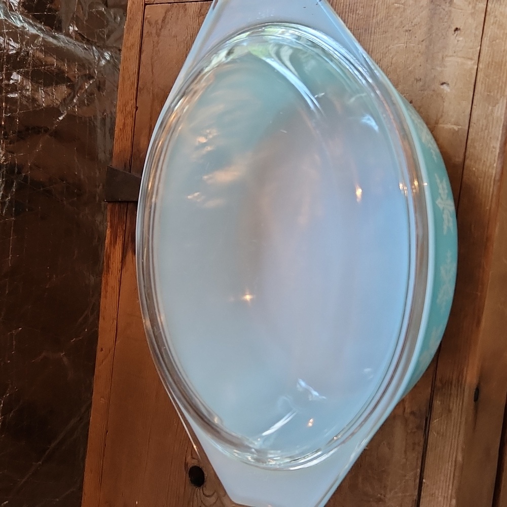 Pyrex Vintage snowflake 043 1.5 QT casserole and lid - Picture 2 of 8